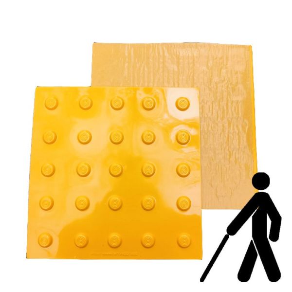 Поліуретанова самоклеюча тактильна плитка "Конус" 400х400х3