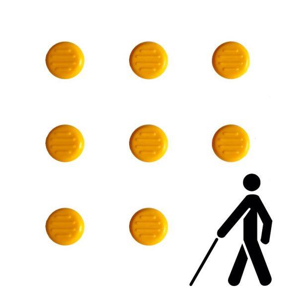 Тактильний індикатор "Конус" самоклеючий Ø25 мм