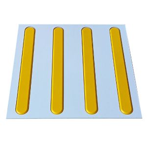 Трафарет з ДВП 300х300 для гнучких тактильних індикаторів "Смуга" (без індикаторів)