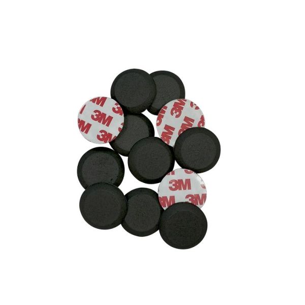 Тактильний індикатор гнучкий самоклеючий Ø33 мм "Конус" чорний