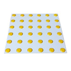 Трафарет з ДВП 400х400 для гнучких тактильних індикаторів "Конус" - прямий