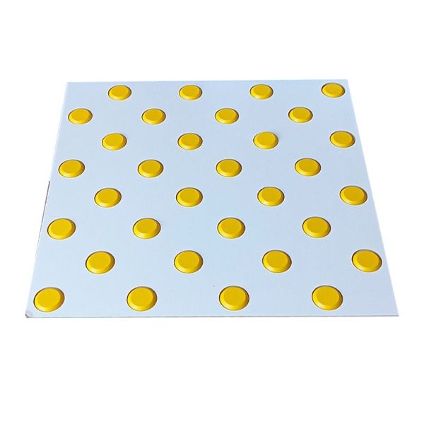 Трафарет з ДВП 400х400 для гнучких тактильних індикаторів "Конус"- ромб (без індикаторів)