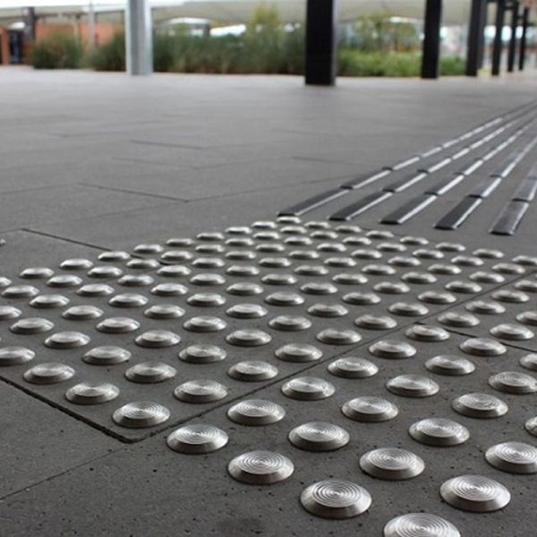 Тактильний індикатор металевий "Конус" самоклеючий 5х35 мм