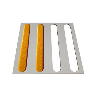 Трафарет з ДВП 300х300 для тактильних індикаторів "Смуга" (без індикаторів)