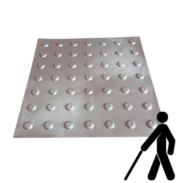 Тактильна плитка поліуретанова "Конус" 400х400х3 (сіра)