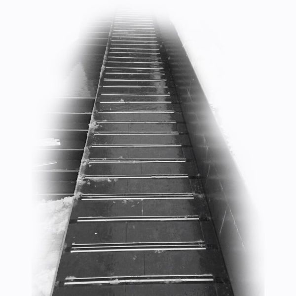 Поріжок з подвійною гумовою вставкою 1,0 м алюмінієвий