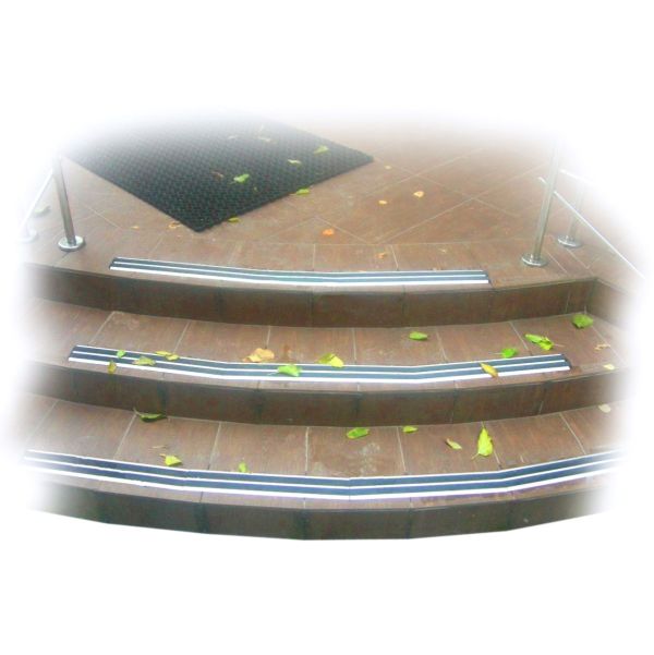 Поріжок з подвійною гумовою вставкою 1,0 м алюмінієвий