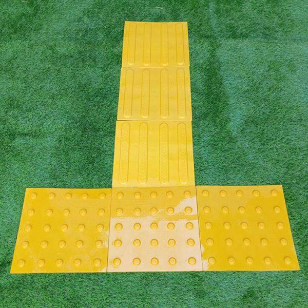 Тактильна плитка поліуретанова "Конус" 400х400х3 (жовта)