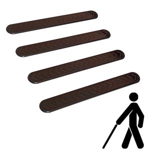 Тактильний індикатор "Смуга" самоклеючий 280 мм (чорний) (1шт)