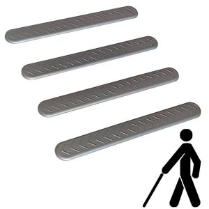 Тактильний індикатор "Смуга" самоклеючий 280 мм (сірий) (1шт)