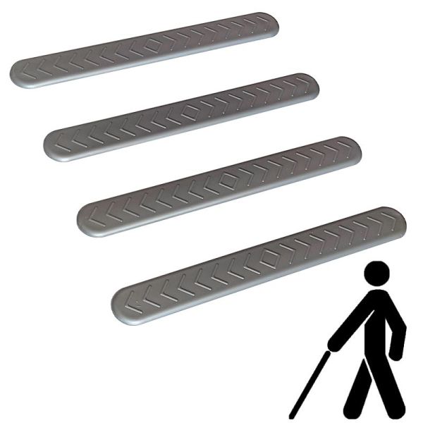 Тактильний індикатор "Смуга" самоклеючий 280 мм (сірий) (1шт)