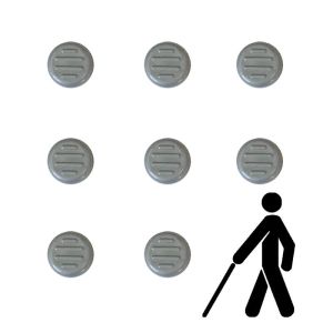 Тактильний індикатор "Конус" самоклеючий Ø25 мм (сірий)