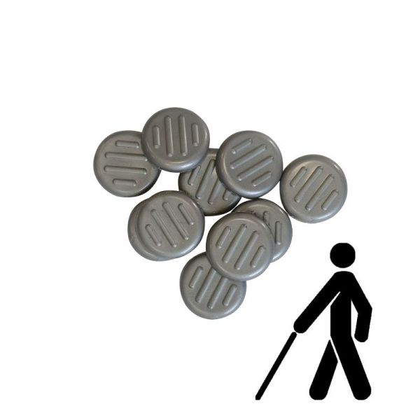 Тактильний індикатор "Конус" самоклеючий Ø25 мм (сірий)