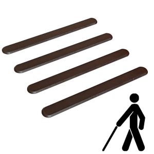 Тактильний індикатор гнучкий самоклеючий "Смуга" (чорний) 315 мм