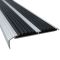 Кутовий поріжок алюмінієвий з подвійною гумовою вставкою 1 м