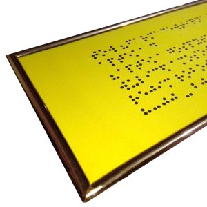 Виготовлення тактильних табличок шрифтом Брайля (для сліпих)