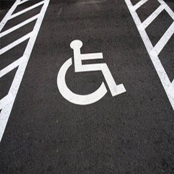 Фарба біла для розмітки паркінгового місця для інвалідів 0.9 кг