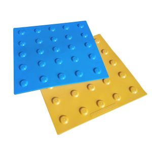 Тактильна плитка поліуретанова "Конус" 400х400х3 (синя)