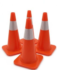 Дорожній гнучкий конус MasteRoad H-30 см | Світловідбиваючий сигнальний конус