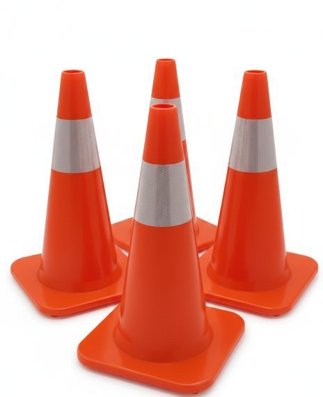 Дорожній гнучкий конус MasteRoad H-30 см | Світловідбиваючий сигнальний конус