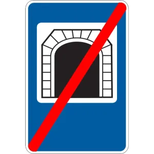 Дорожній Знак 5.75 Закінчення Тунелю