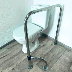 Поручень в туалет п-подібний з поворотною ніжкою 360° для людей з інвалідністю 32мм - 800х700мм