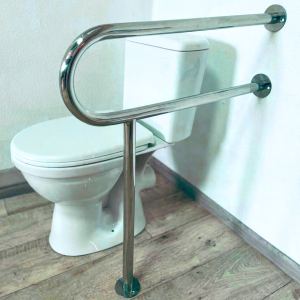 Поручень "стіна-підлога" одинарний для людей з обмеженими можливостями в туалет