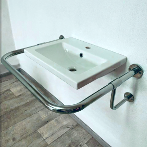 Поручень для мийки "стіна-стіна" для людей з інвалідністю, ? 32мм - 530х710мм