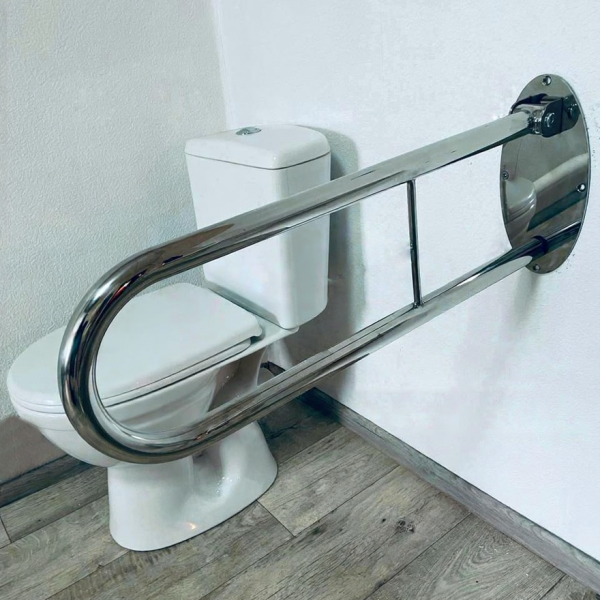 Поручень інвалідний для унітазу відкидний, ? 32мм - 700мм