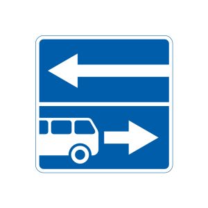 5.10.2 Виїзд на дорогу із смугою для руху маршрутних транспортних засобів