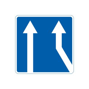 5.23 Прилягання додаткової смуги руху з правого боку