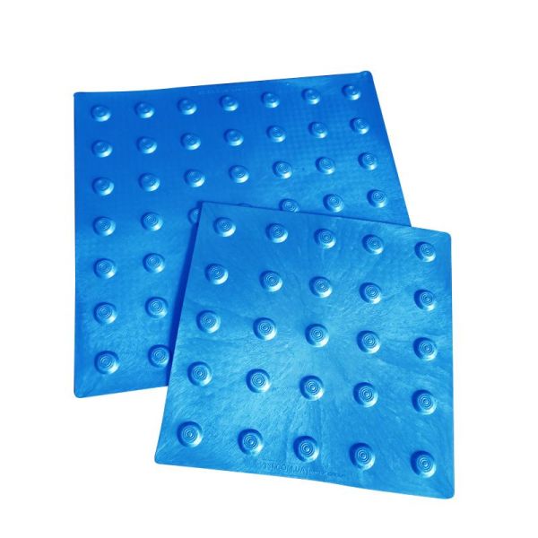 Тактильна плитка поліуретанова "Конус" 400х400х3 (синя)