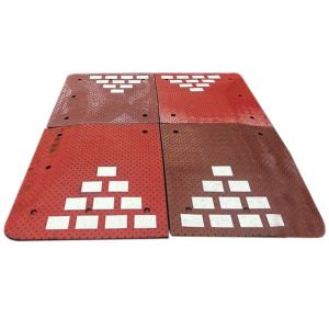 !УЦІНКА! Дорожній гумовий пагорб 2000×1800×60 мм (червоний) | Подушка швидкості