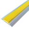 Поріг алюмінієвий з жовтою гумовою вставкою 1м