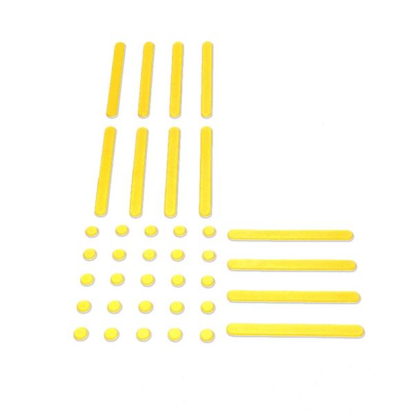 Тактильний індикатор гнучкий самоклеючий Ø33 мм "Конус"