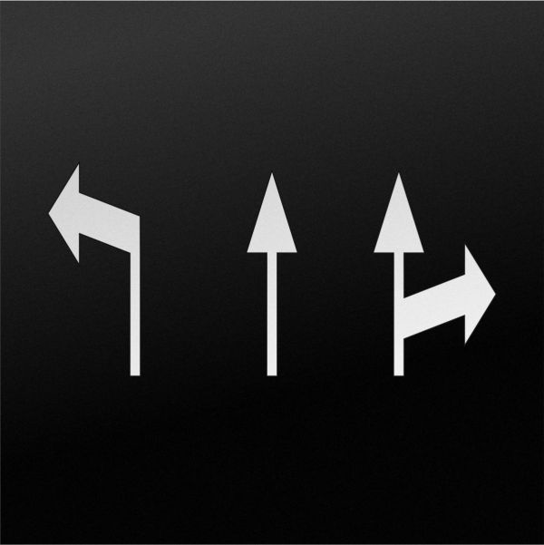 Трафарет дорожній – комплект стрілок напрямку руху для розмітки