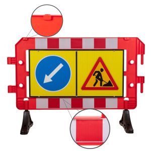 Бар'єр дорожній огороджувальний ДБ03 1500 Х1000мм "Титан" зі знаками