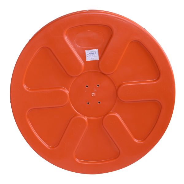 Дзеркало дорожнє сферичне D450 мм з козирком (помаранчеве) – MasteRoad