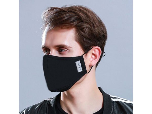 Фільтр "Пилова маска" з активованим вугіллям MP2.5 Без клапана видиху, 5 ШАРІВ ЗАХИСТУ (чорний колір)