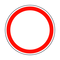 Дорожній знак 3.1 «Рух заборонено»