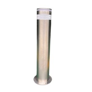 Боллард, металевий стовпчик, протитаранний з нержавіючої сталі діаметром 168 мм, 90 см, з підсвічуванням