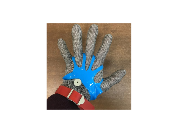 Рукавичка з нержавіючої сталі з гумовим тримачем