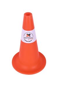 Конус пластиковий Н-35 см 1 біла смужка  MasteRoad