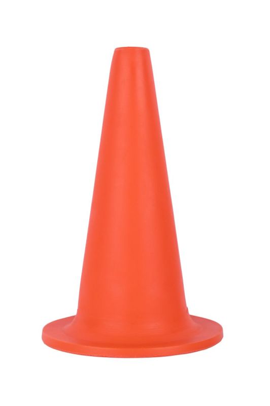 Конус фішка пластиковий Н-35 см без смуг | Універсальний сигнальний MasteRoad
