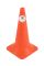 Конус дорожній та паркувальний Н-52 см без смужок | MasteRoad