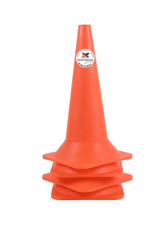 Конус дорожній та паркувальний Н-52 см без смужок | MasteRoad
