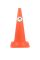 Конус дорожній пластиковий Н-60 см без смужок – для безпеки на дорогах та будівельних майданчиках