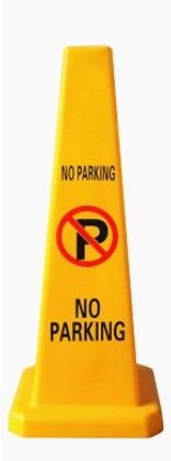 Конус-знак “NO PARKING” 67 см жовтий Smartroad