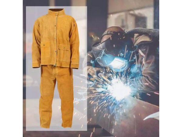 Костюм зварювальника – замша (XL, XXL, XXXL) | Вогнестійкий зварювальний одяг для захисту