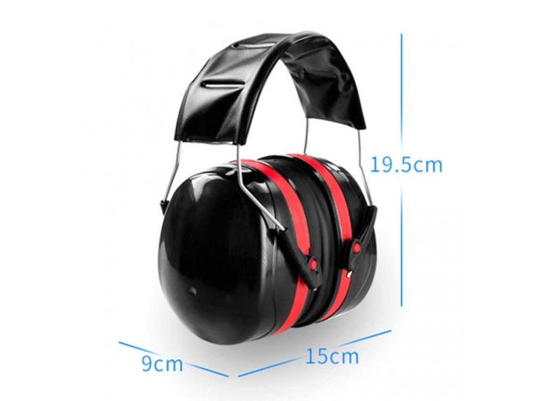 Навушники шумозахищені 32 дБ червона посилена м'яка пов'язка